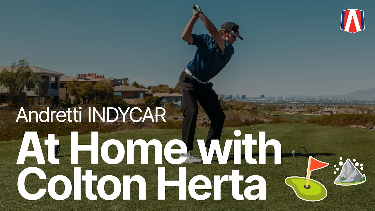 Click to watch the video “Fast Lane to Fairway🏌️‍♂️| At Home with Colton Herta 🏠”